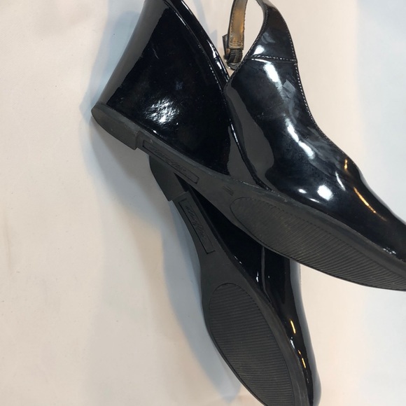 WIDE Dexter patent leather sling back wedge - Picture 6 of 7